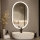 Brilagi - Specchio da bagno LED CANZO LED/25W/230V 50x80 cm nero IP44 CRI 90 dimmerabile + CCT