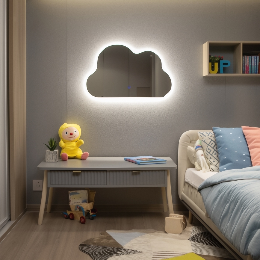 Brilagi - Specchio da bagno NUVOLA LED/19W/230V 37x60 cm IP44 CRI 90 dimmerabile + CCT