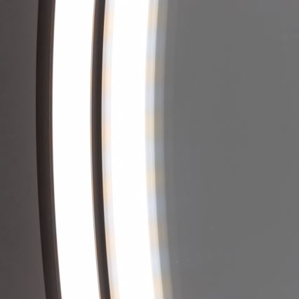 Brilagi - Specchio LED per bagno PALANZO LED/19W/230V Ø 60 cm nero IP44 CRI 90 dimmerabile + CCT