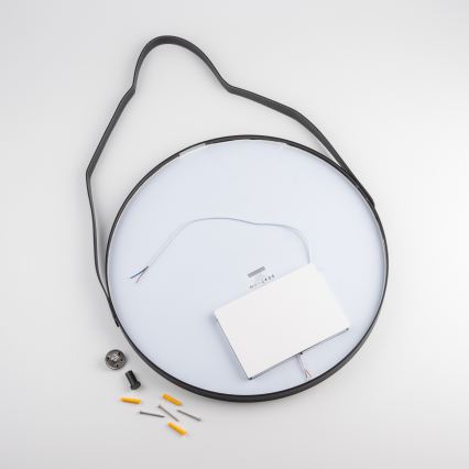 Brilagi - Specchio LED per bagno PALANZO LED/19W/230V Ø 60 cm nero IP44 CRI 90 dimmerabile + CCT