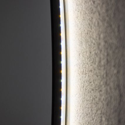 Brilagi - Specchio da bagno LED VENA BLACK LED/26W/230V Ø 80 cm IP44 CRI 90 dimmerabile + CCT