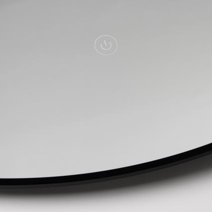 Brilagi - Specchio da bagno LED VENA BLACK LED/26W/230V Ø 80 cm IP44 CRI 90 dimmerabile + CCT