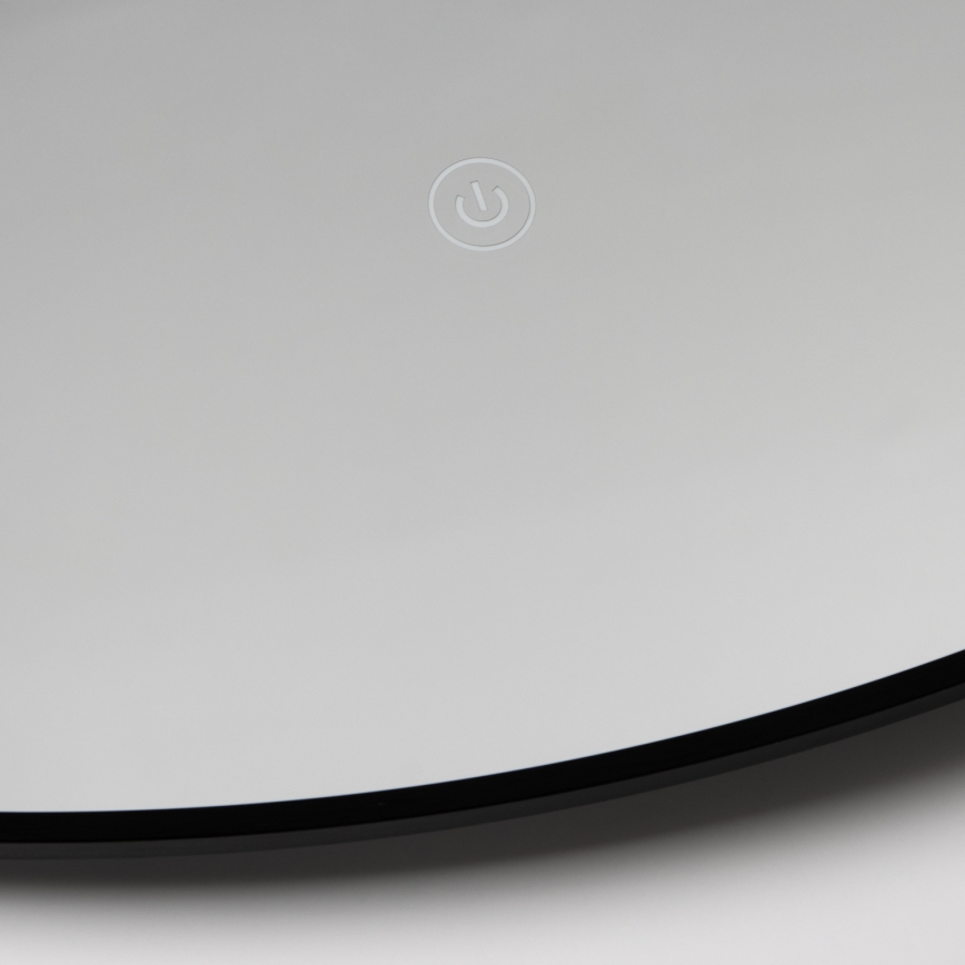 Brilagi - Specchio da bagno LED VENA BLACK LED/26W/230V Ø 80 cm IP44 CRI 90 dimmerabile + CCT