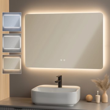 Brilagi - Specchio da bagno riscaldato dimmerabile con retroilluminazione LED DIANA LED/20W/230V 60x90 cm 3000/4000/6500K IP44 CRI 90