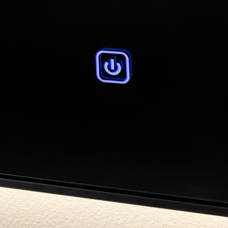 Brilagi - Specchio da bagno LED SUELLO LED/20W/230V 40x60 cm nero IP44 CRI 90 dimmerabile + CCT