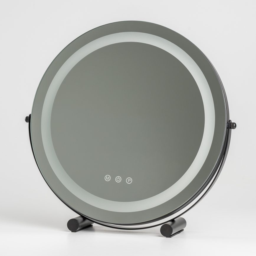 BRILAGI - Specchio da trucco LED dimmerabile CALIFORNIA LED/17W/230V 3000/4000/6500K Ø 42 cm nero