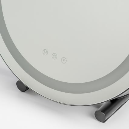 BRILAGI - Specchio da trucco LED dimmerabile CALIFORNIA LED/17W/230V 3000/4000/6500K Ø 42 cm nero