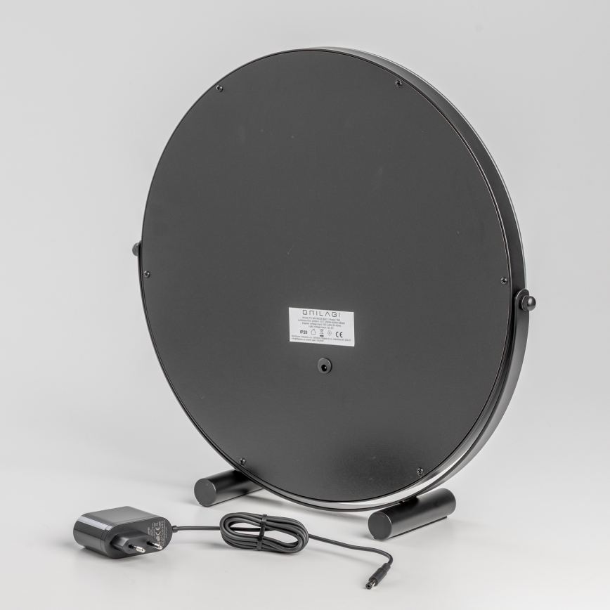 BRILAGI - Specchio da trucco LED dimmerabile CALIFORNIA LED/17W/230V 3000/4000/6500K Ø 42 cm nero