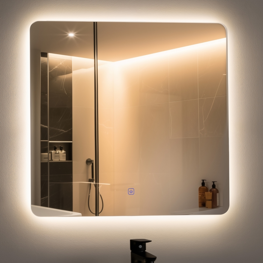 Brilagi - Specchio da bagno LED COMO LED/24W/230V 60x60 cm IP44 CRI 90 dimmerabile + CCT