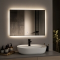 Brilagi - Specchio LED da bagno SUELLO LED/28W/230V 60x80 cm nero IP44 CRI 90 dimmerabile + CCT