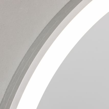 Brilagi - Specchio da bagno LED TORINO LED/19W/230V Ø 60 cm argento IP44 CRI 90 dimmerabile + CCT