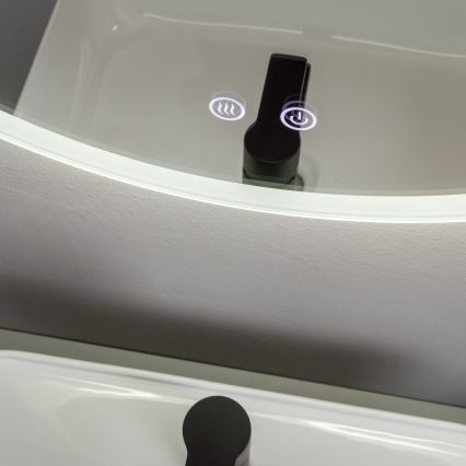 Brilagi - Specchio da bagno riscaldato dimmerabile con retroilluminazione CLARA PRO LED/19W/230V Ø 60 cm 3000/4000/6500K IP44 CRI 90