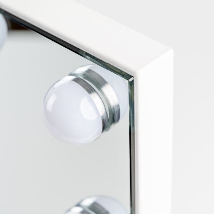 BRILAGI - Specchio da trucco LED dimmerabile HOLLYWOOD LED/15W/230V CCT + 2x USB 55x77 cm bianco
