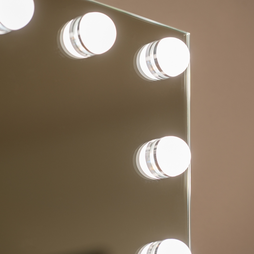 BRILAGI - Specchio da trucco LED dimmerabile HOLLYWOOD LED/15W/230V CCT + 2x USB 55x77 cm bianco