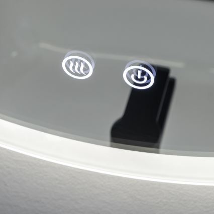 Brilagi - Specchio da bagno riscaldato a LED dimmerabile con retroilluminazione CLARA ECO LED/12W/230V Ø 60 cm 3000/4000/6500K IP44 CRI 90