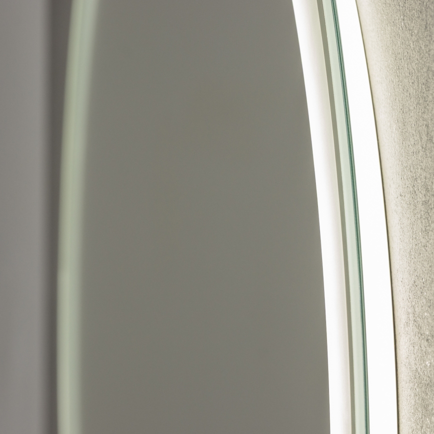 Brilagi - Specchio riscaldato da bagno dimmerabile LED RGBW con retroilluminazione AVA PRO LED/18W/230V Ø 60 cm 3000/4000/6500K IP44 CRI 90