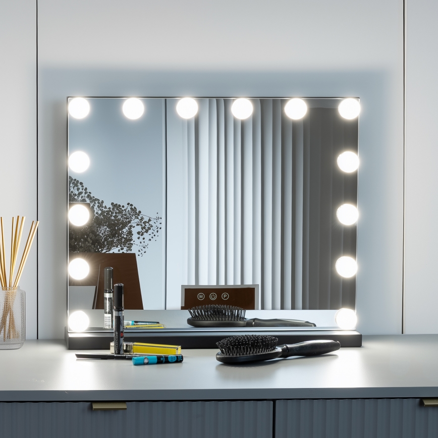 Brilagi - Specchio per trucco dimmerabile LED HOLLYWOOD LED/15W/230V 3000/4000/6500K