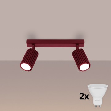 Brilagi - Spot CRESTO 2xGU10/10W/230V bordeaux