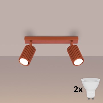 Brilagi - Spot CRESTO 2xGU10/10W/230V rouge