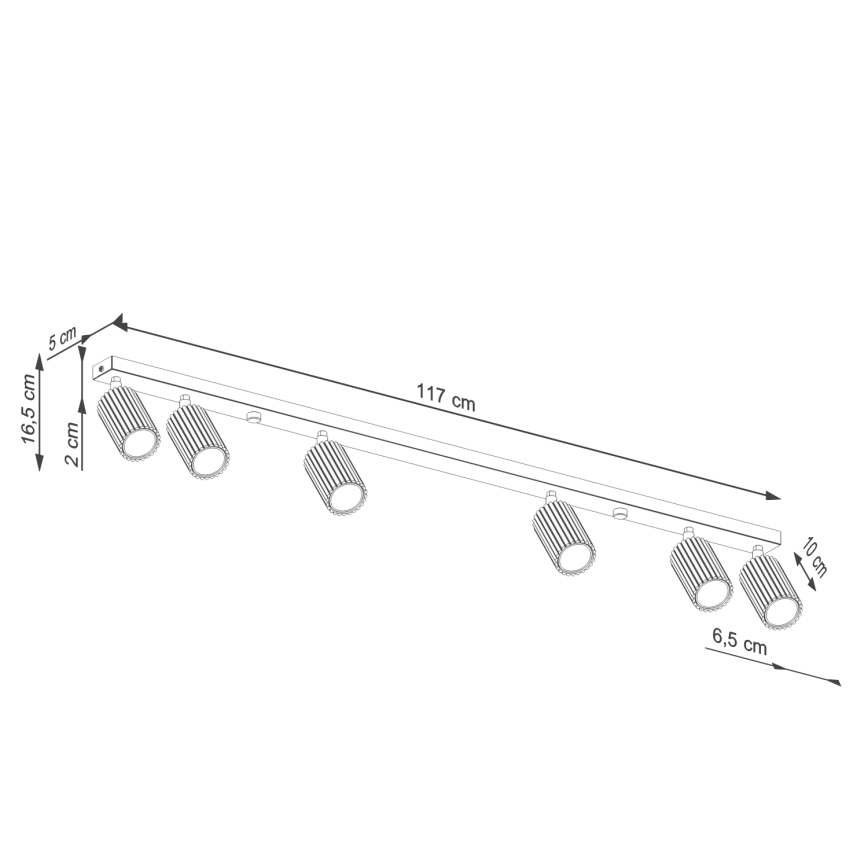 Brilagi - Spot CRESTO 6xGU10/10W/230V blanc