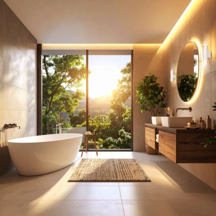 Brilagi - Applique murale pour salle de bains SELE AQUA 2xGU10/30W/230V IP44 blanche