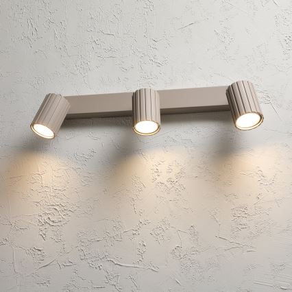 Brilagi - Spot d'éclairage CRISPINA 3xGU10/10W/230V beige