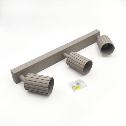 Brilagi - Spot d'éclairage CRISPINA 3xGU10/10W/230V beige