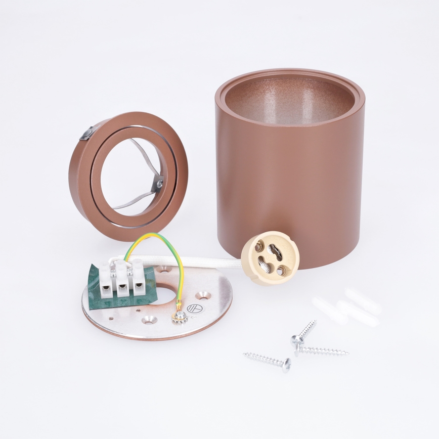 BRILAGI - Spot d'éclairage MIA 1xGU10/30W/230V 84x80 mm marron