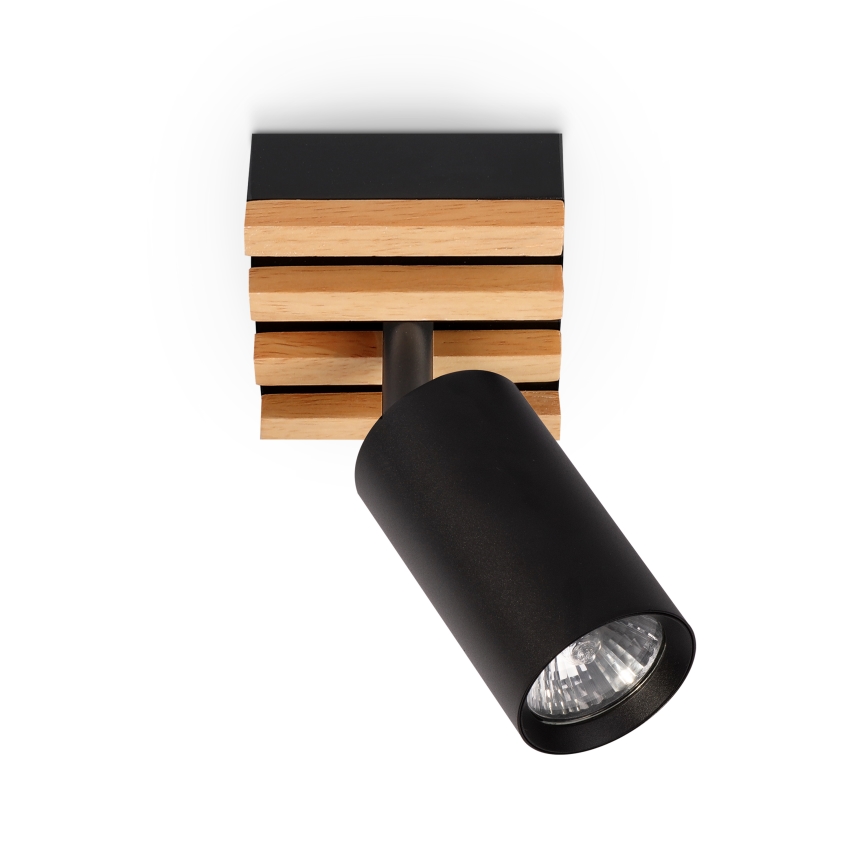 Brilagi - Spot d'éclairage SELE WOOD 1xGU10/30W/230V noir/bois