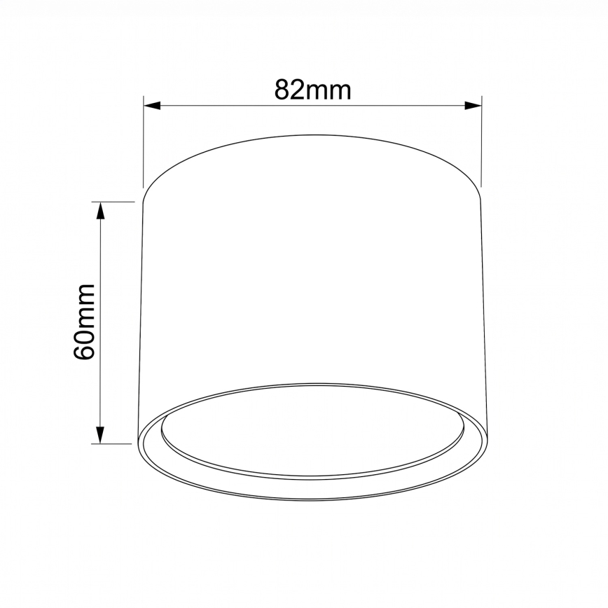 BRILAGI - Spot d'éclairage SMOOTH 1xGX53/15W/230V 60x82 mm marron