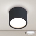 BRILAGI - Spot encastrable LED RGB+CCT dimmable pour salle de bains SMOOTH1xGX53/14W/230V 60x82 mm 2700-6500K Wi-Fi Tuya noir IP54