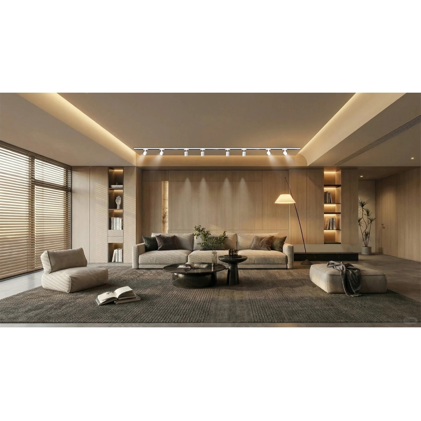 BRILAGI - Spot für Schienensystem HUSKY 8xGU10/10W/230V 300 cm weiß