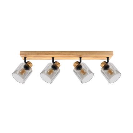 Brilagi - Spot HYGGE 4xE14/15W/230V bois/fumé