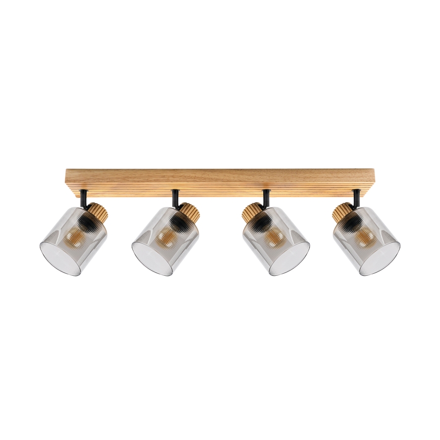 Brilagi - Spot HYGGE 4xE14/15W/230V bois/fumé