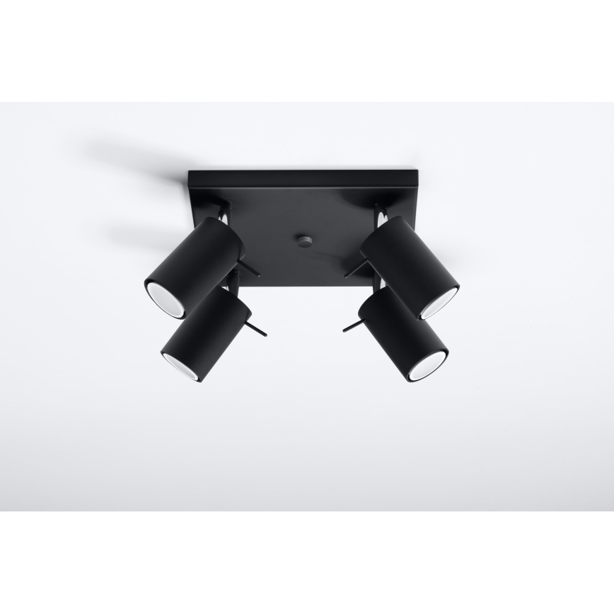 Brilagi -  Spot LED ASMUS 4xGU10/7W/230V noir