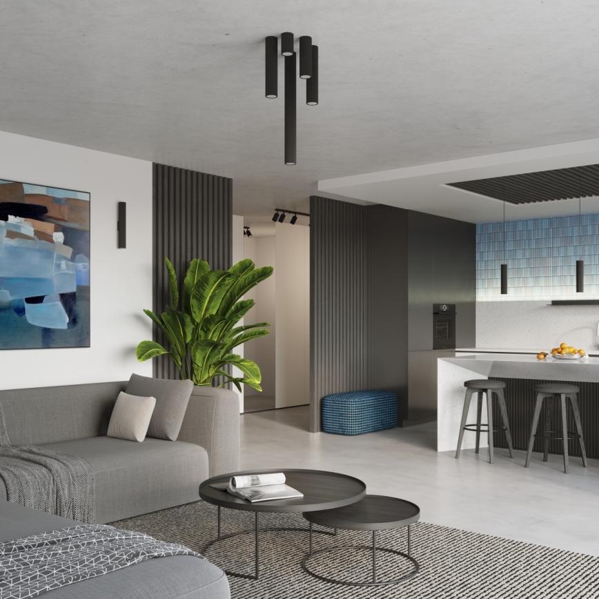 Brilagi - Spot LED CRESTO 1xGU10/10W/230V 10 cm noir