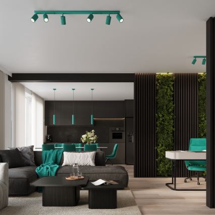 Brilagi - Spot LED CRESTO 1xGU10/10W/230V 10 cm turquoise