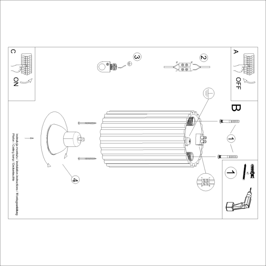 Brilagi - Spot LED CRESTO 1xGU10/10W/230V 10 cm vert