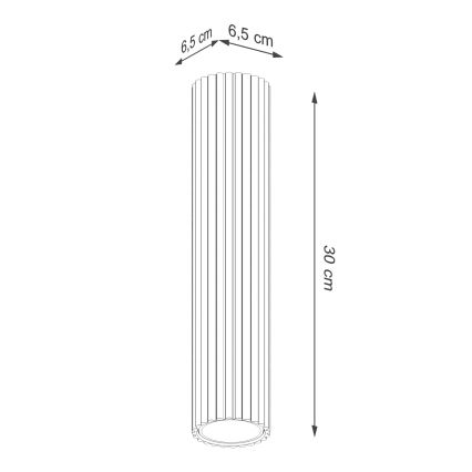 Brilagi - Spot LED CRESTO 1xGU10/10W/230V 30 cm blanc