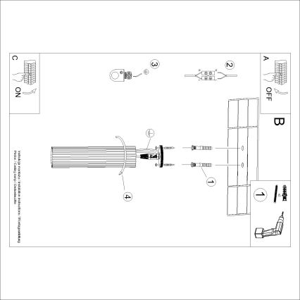 Brilagi - Spot LED CRESTO 1xGU10/10W/230V 30 cm doré