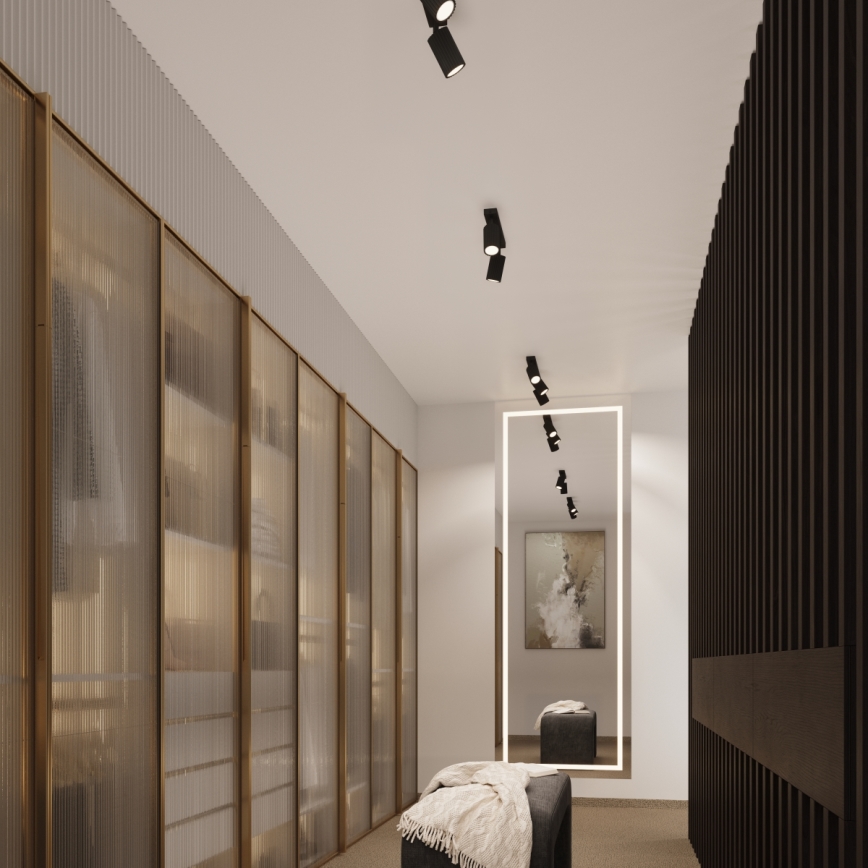 Brilagi - Spot LED CRESTO 2xGU10/10W/230V noir