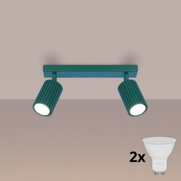 Brilagi - Spot LED CRESTO 2xGU10/10W/230V turquoise