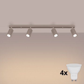Brilagi - Spot LED CRESTO 4x GU10/10W/230V taupe