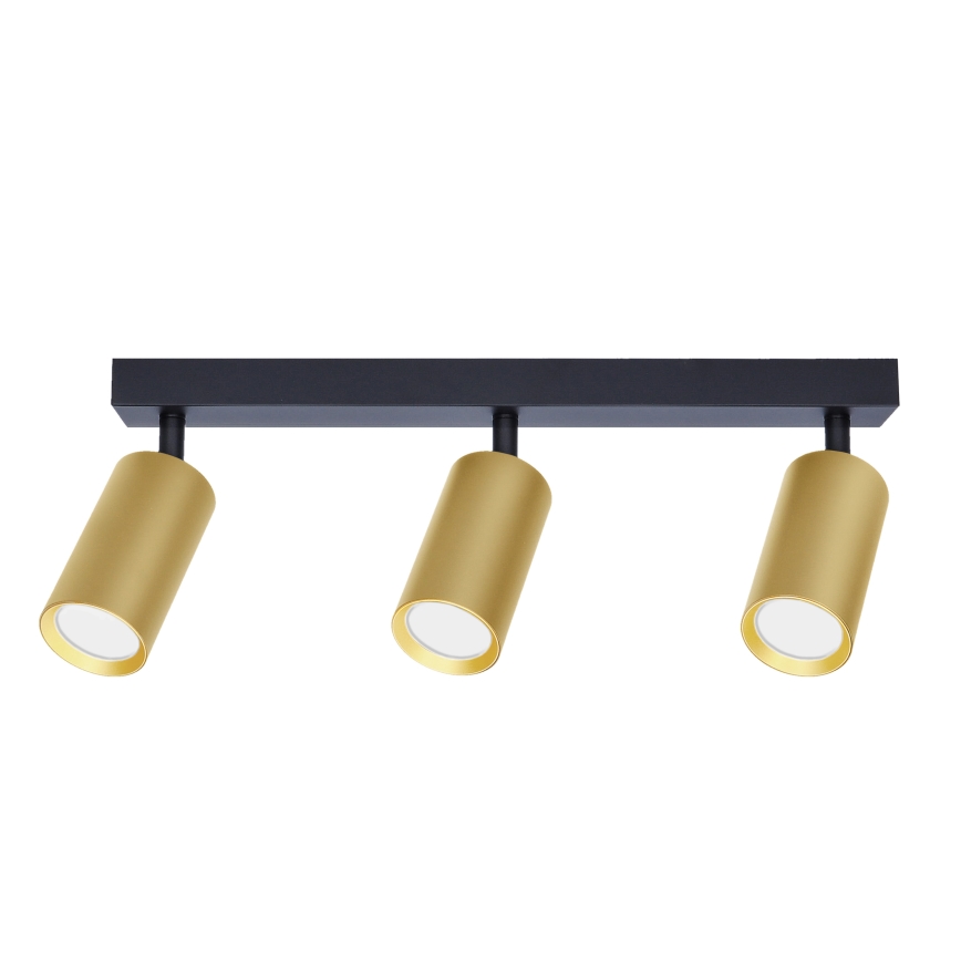 Brilagi - Spot LED RGBW dimmable SELE GOLDEN 3xGU10/4,8W/230V 3000K noir/doré + télécommande