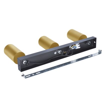 Brilagi - Spot LED RGBW dimmable SELE GOLDEN 3xGU10/4,8W/230V 3000K noir/doré + télécommande