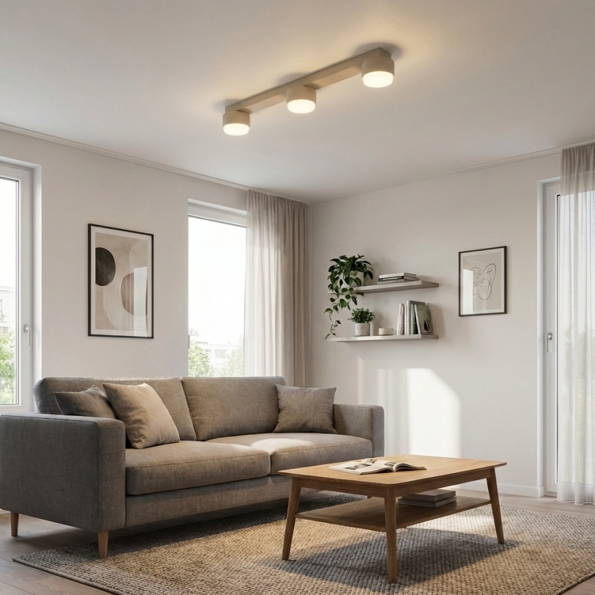 Brilagi - Spot LED MONO 3xGX53/12W/230V beige