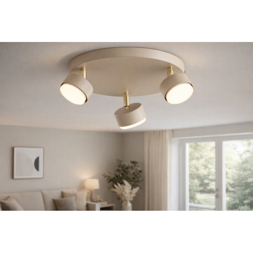 Brilagi - Spot LED MONO 3xGX53/30W/230V beige/doré