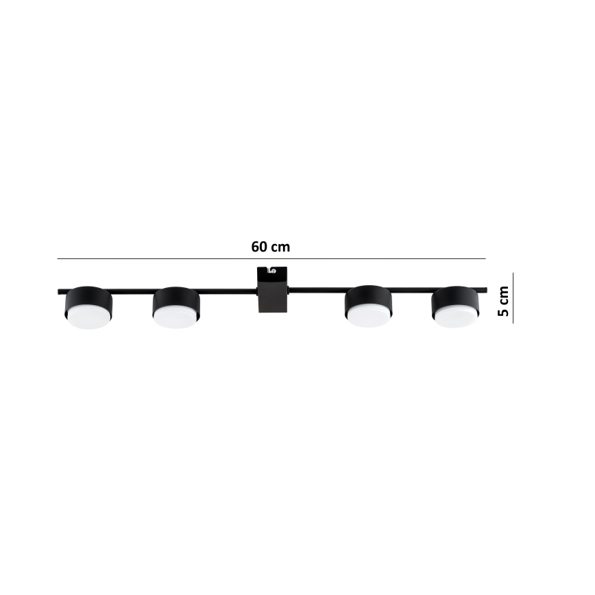 Brilagi - Spot LED MONO 4xGX53/30W/230V noir
