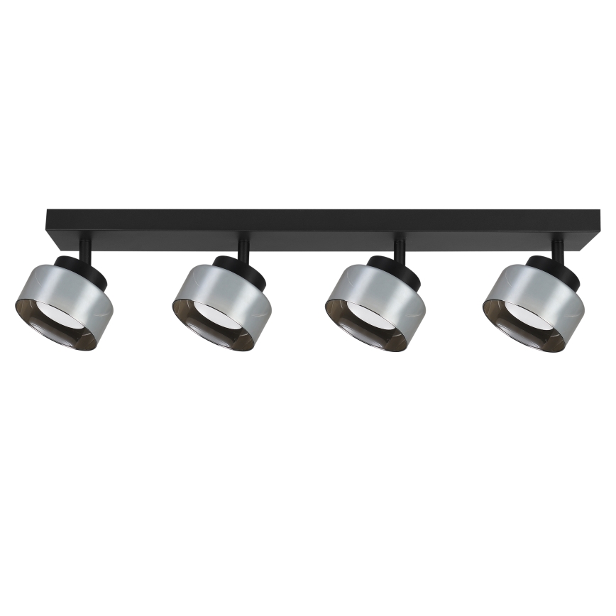 Brilagi - Spot LED RGB+CCT dimmable AURA LUX 4×GX53/14W/230V 2700–6500K Wi‑Fi Tuya noir/fumé