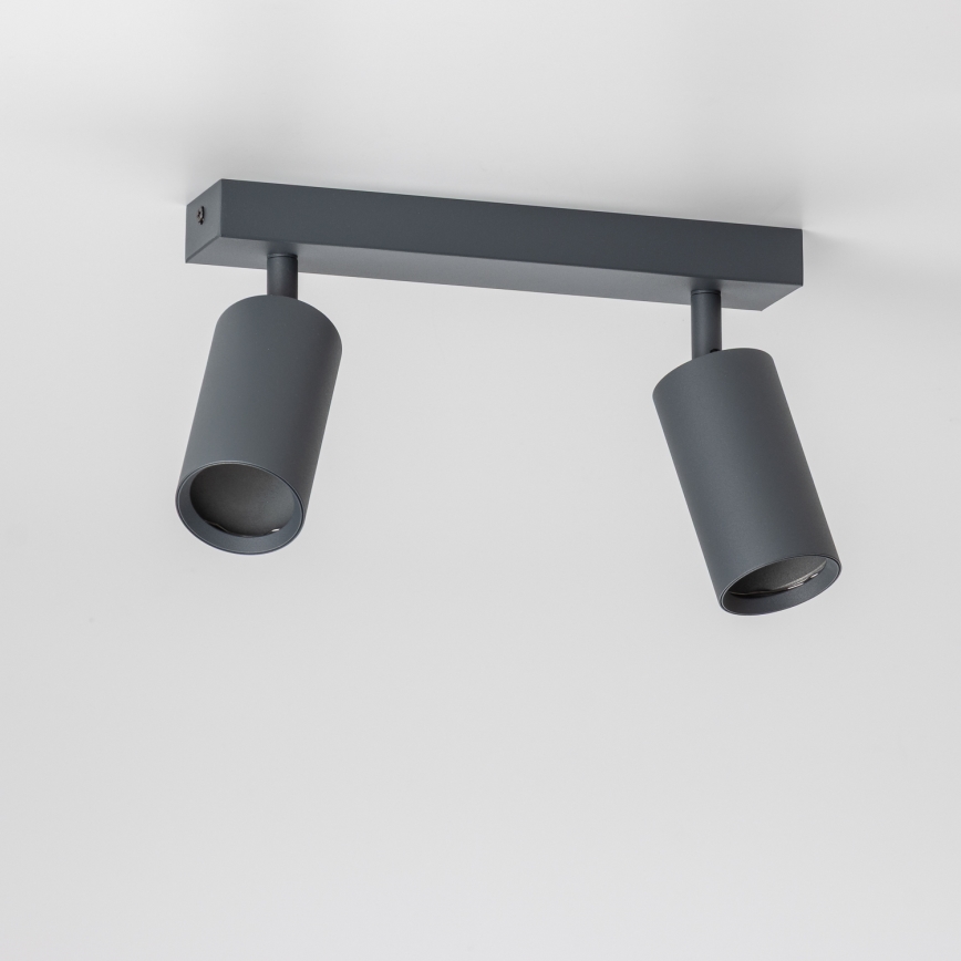 Brilagi - Spot LED RGBW dimmable SELE 2xGU10/6W/230V 3000K anthracite + télécommande